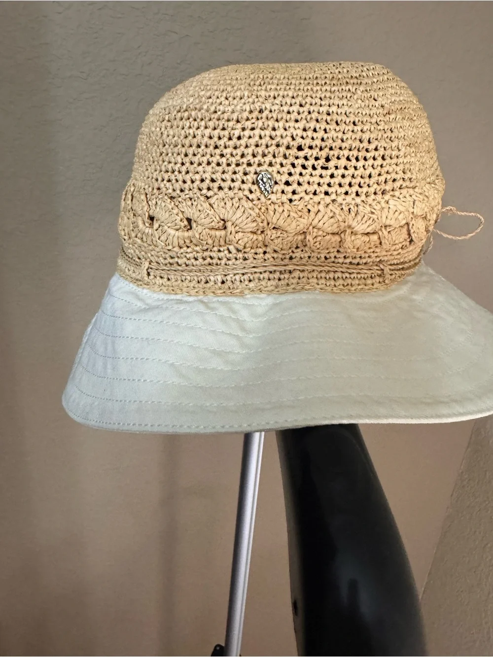 Kalola Madagascan Raffia & Canvas Sun Hat